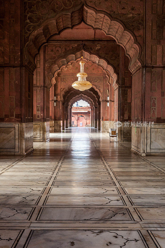 印度德里，印度，Jama Masjid